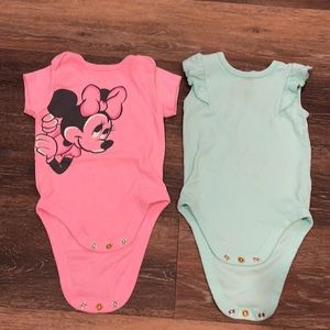 Disney and cat and jack onesie bundle